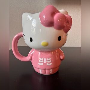 Hello Kitty Pink Halloween Skeleton Mug